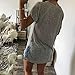 HOT Sale!Canserin Women Loose Casual Button Blouse (L, Gray)