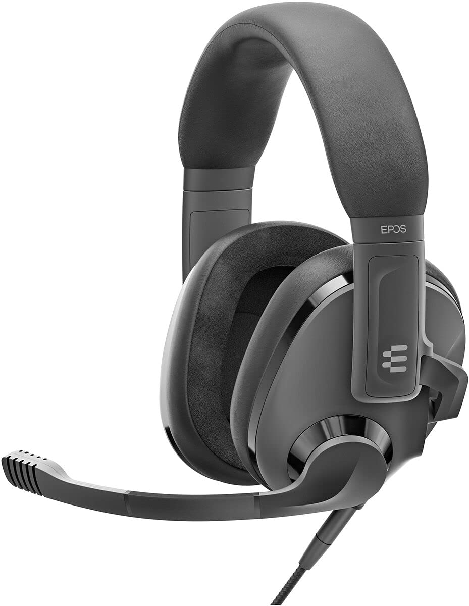 EPOS H3 Closed Acoustic Gaming Headset with Noise-Cancelling Microphone - Plug & Play Audio - Around the Ear - Adjustable, Ergonomic - for PC, Mac, PS4, PS5, Switch, Xbox - Onyx Black