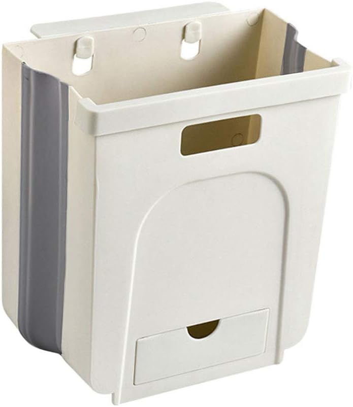 Basurero, 8L suspendido cocina cubo de basura portátil cuarto de baño