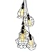 Electro bp;Rustic Barn Metal Chandelier Max 200w with 5 Light Bulbs Included