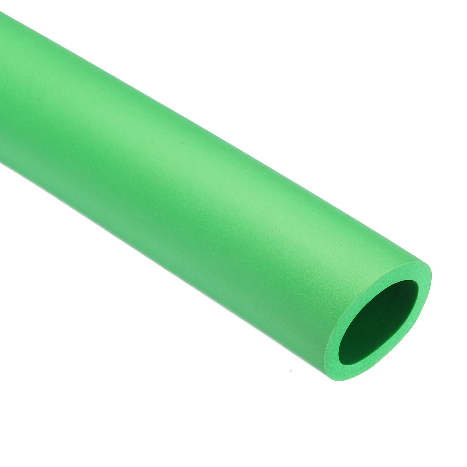 Rebower 25mm ID Pipe Insulation Tubing 5mm Thick Heat Preservation Foam Tube, [for Plumbing Freeze Protection Exercise Handle] - 35mm OD/3ft/Green