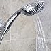 Aqua Elegante 6 Function Luxury Handheld Shower Head - Adjustable Pressure Rainfall Spray With Removable Nozzle For The Bathroom, Chrome