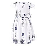 SMILING PINKER Toddler Little Girls Flower Dress Cotton Casual Summer Sundress