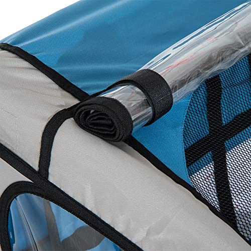 Aosom Elite ThreeWheel Bike Trailer for Kids Bicycle Cart for Two