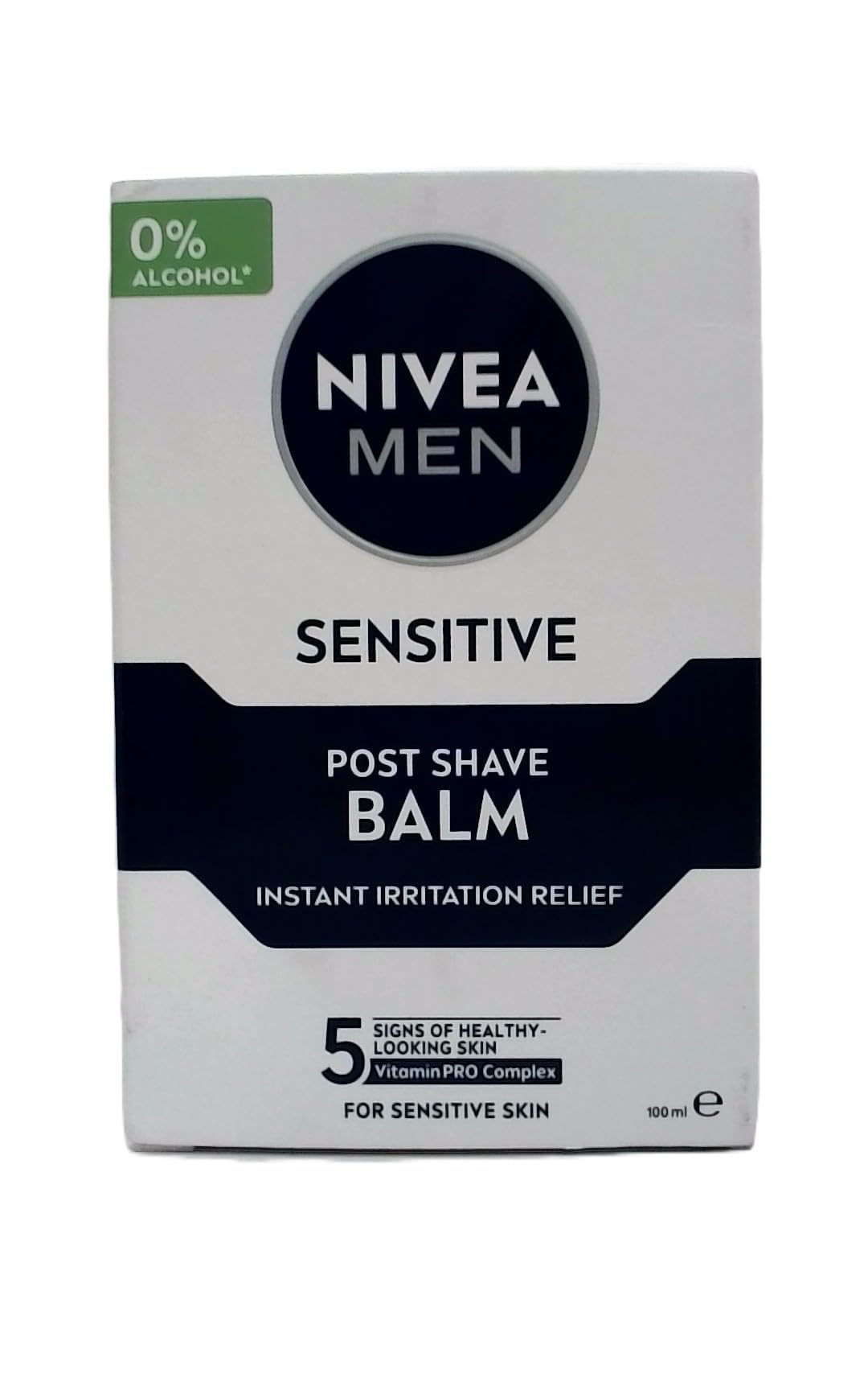 Nivea Men Sensitive Cooling Aftershave Balm, 0% Alcohol Skin Care, 100 ml