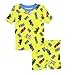 LEGO Ninjago Boy's 4 Piece Cotton Pajamas Set (8, Multi)