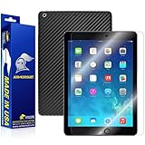 ArmorSuit MilitaryShield - Apple iPad Air Wi-Fi + LTE Screen Protector + Black Carbon Fiber Full Body Skin Protectorw/ Lifetime Replacements