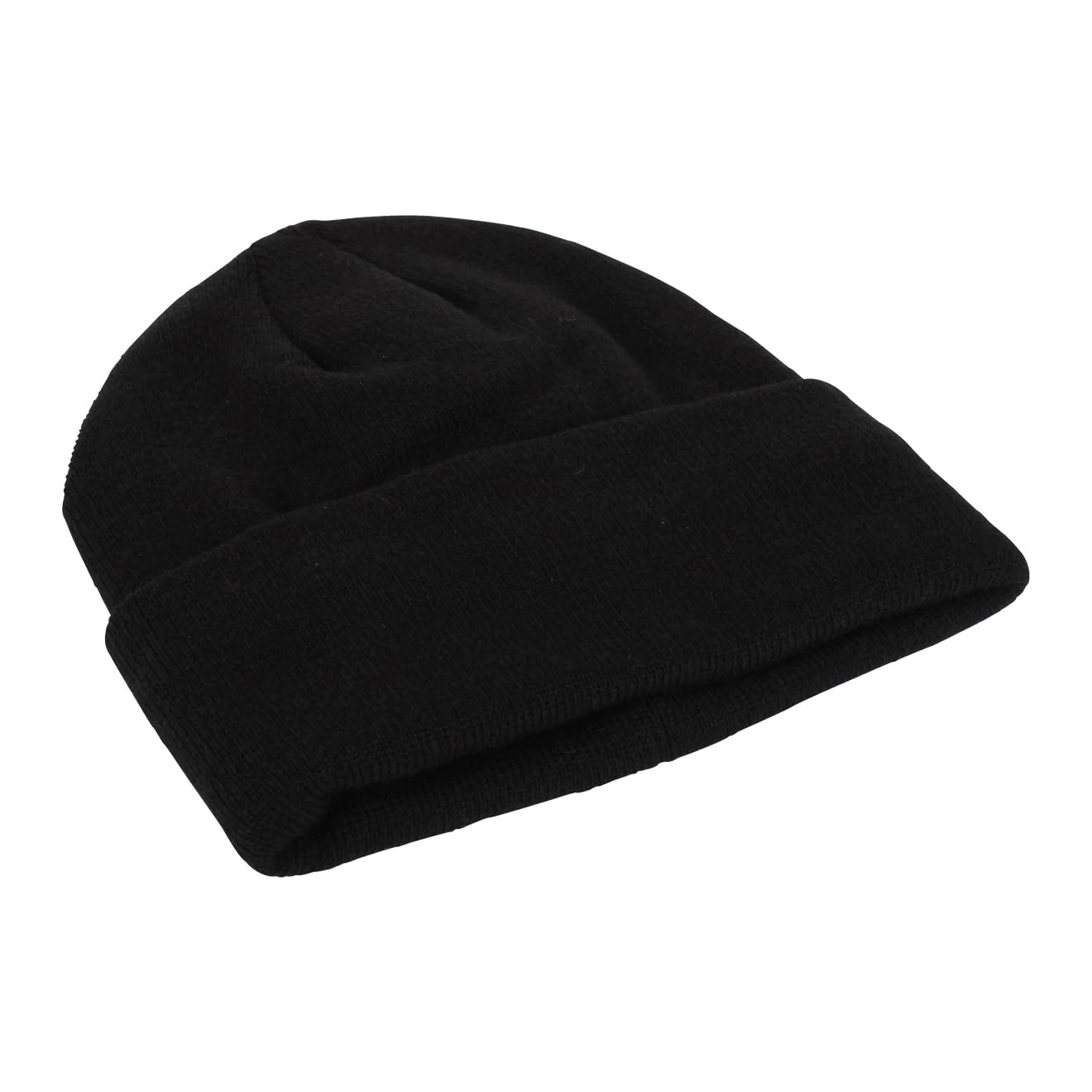 Blackrock Black Woolly Beanie Hat with Thinsulate Lining for Maximum Warmth