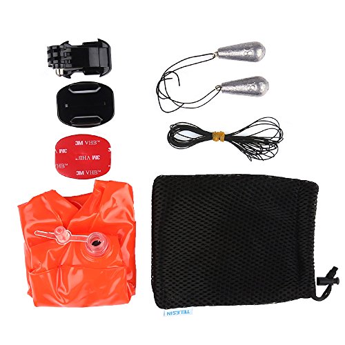 TELESIN-Floating-Disc-Gopro-Camera-Accessory-Air-Float-Surfing-Waterproof-PVC-Inflatable-Mount-for-GoPro-Fusion-360-GoPro-Hero-654-33-SJ400050006000-Xiaomi-Yi-4K4K-and-GoPro-Fusion-360
