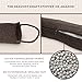 Under Door Draft Stopper and Blocker, Draft Guard for Doors and Windows, Decorative Fabric Cylinder Blocker Provides Weighted Door Insulation by DECOREALM (Brown, 36 Inches)
