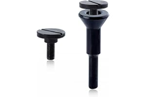 GOLD DEER 3/8" Arbor Hole 1/4" Stem Die Grinder Mandrel Kit - Carbon Steel Die Grinder Accessories for Cleaning and Polishing