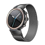 Kartice for ASUS ZenWatch 3 Band,ZenWatch 3 Milanese loop Stainless Steel Strap with Secure Metal Clasp Buckle for ASUS ZenWatch 3 WI503Q (Black)