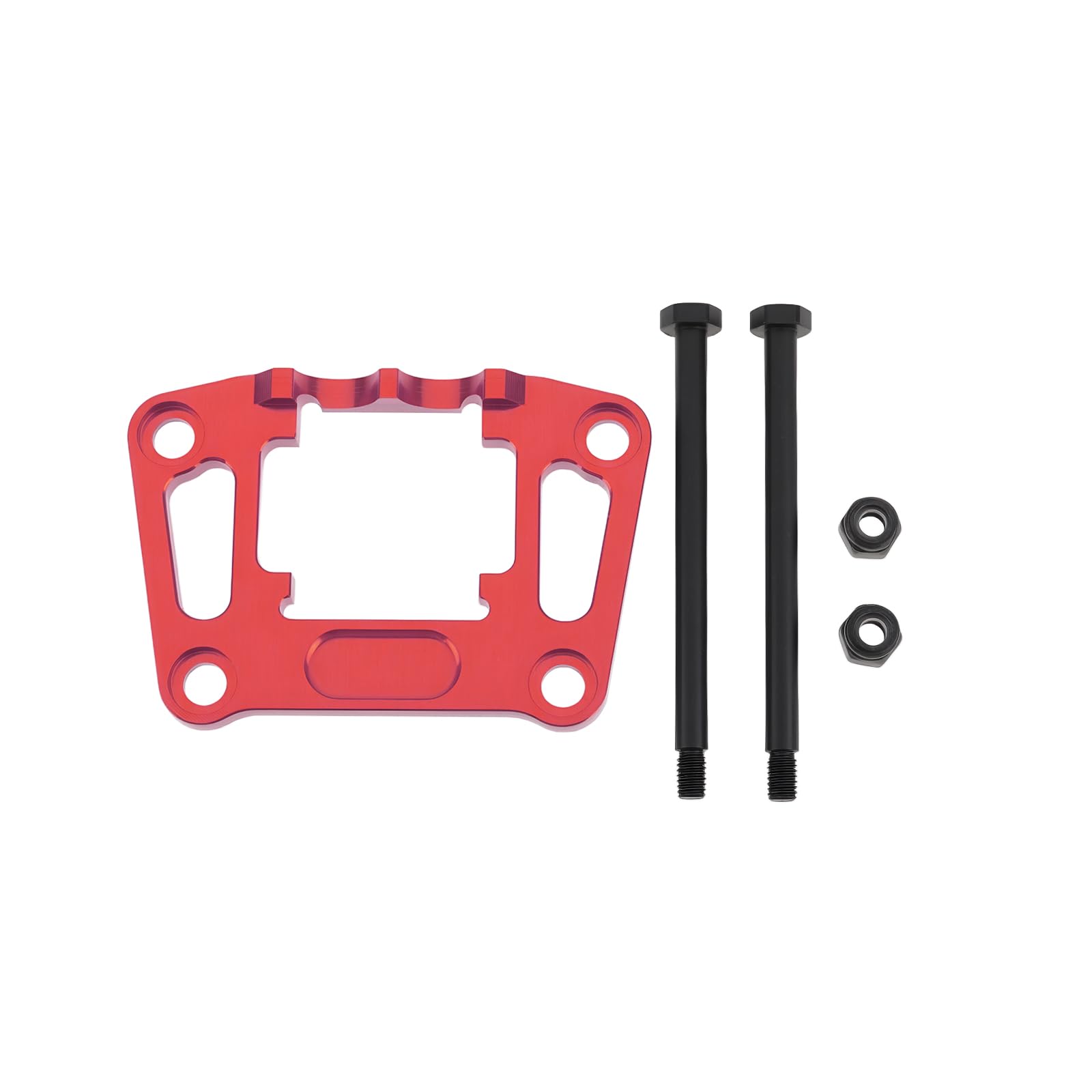 Be In Your Mind Red Rear Bulkhead Mount 7075 Alloy 107154-1 Compatible with TRA-XXAS Mini Maxx Strengthen