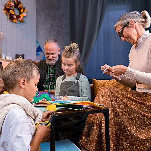 Arteza Embossed Felt Sheets, Set of 50, 8.3 x 11.8 inches Craft Felt, 5