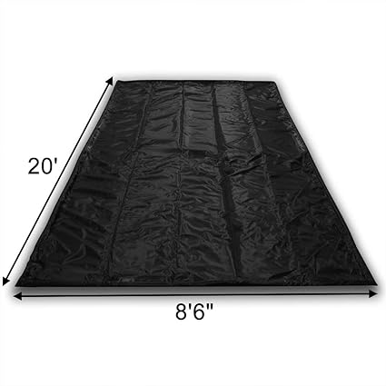 Black Chaojin Garage Car Mat 7ft 9in X 18ft Containment Mat