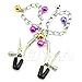 Kocome Unisex Adjustable Nipple Bell Chain Soft Coated Pasties Clips Sexy Body Jewelry