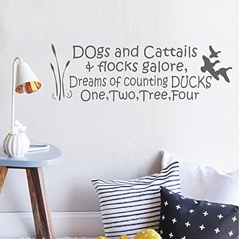 Amazon Com Duck Hunting Decal Dogs And Cattails Flocks