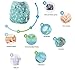 Cloth Diapers 4 Pack Adjustable Size Waterproof Washable Pocket Baby Cloth Diaper Cover and Inserts with Wet Bag by Anmababy(Azul)