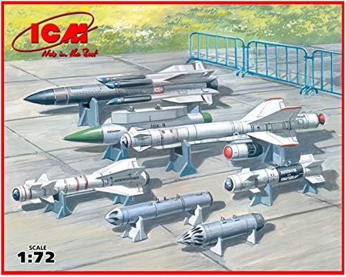 ICM 1:72 - Soviet Aircraft Armament (inc.missiles/bombs), Schwarz, Small