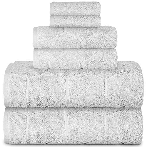 AROW9 6 Piece Luxury Towel Set 750 GSM 100 Turkish Cotton Hand