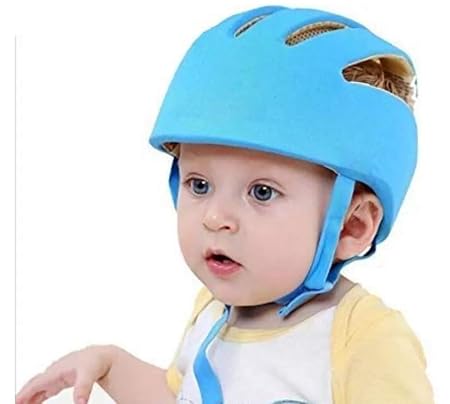 MIMISKU Baby Safety Helmet with Corner Guard & Proper Ventilation (Blue)