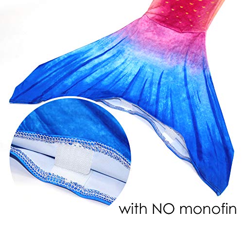 Play Tailor Kids Mermaid Tails for Swimming Girls Swimmable Mermaid Swimsuit Costume Size 10
