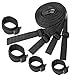 Soft and Durable Bed Straps Set Kit Restraints (Black-3)