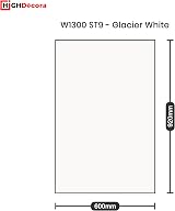 highdecora Custom Kitchen Base Wall Cabinet Slab Door 18mm MFC White view 2