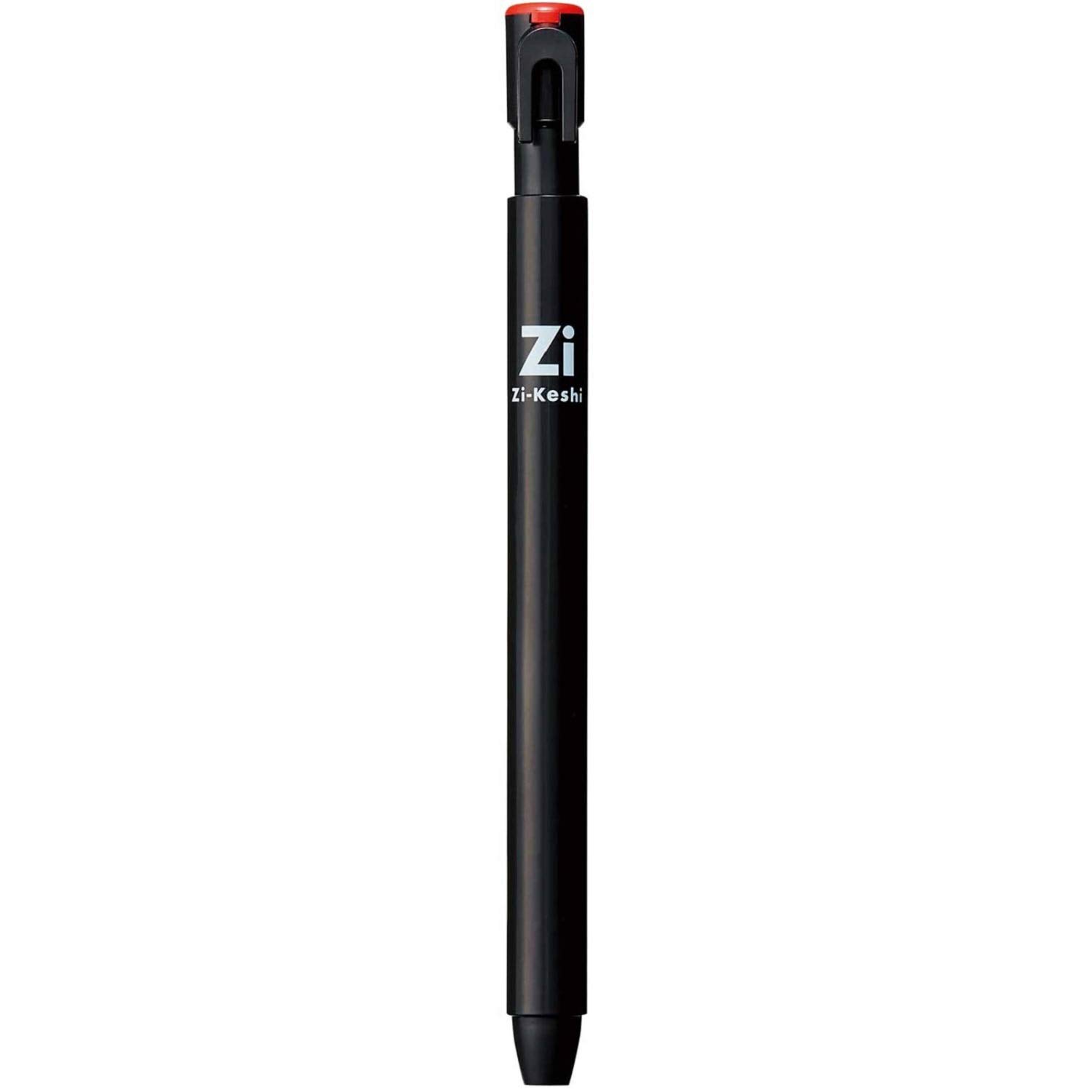 Photo 1 of Kutsuwa HiLiNE Pen Zikeshi, an eraser dust sticks to the magnet, Red Body, Black Core(RE034RD)