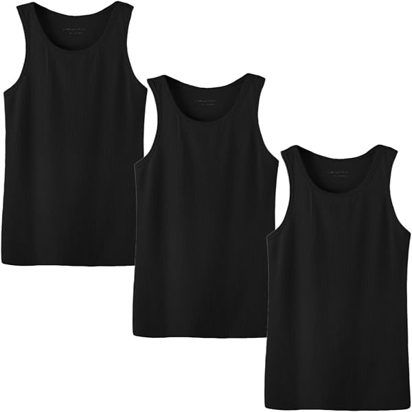 32 Degrees Comfort Mesh Tank Top, 3 Pack, Large Black at Amazon