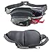 Waist Pack Fanny Pack Bum Bag Hip Pack Running Bag Waist Bag Running Belt Sack Water Resistant with Bottle (Not Included) Holder for Hiking Camping Dog Walking nylon fabric black, by LC Prime