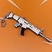 LLAMEVOL Gun keychain for Men Fort-Nite SCAR Guns Toys Heavy Shotgun Model Alloy Metal Assault Rifle Keychain Game Party Supplies Collection Gift for Boys