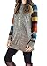 Poulax Women's Cotton Knitted Long Sleeve Lightweight Tunic Sweatshirt Tops, Multi-color, Large