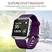 Fitbit Blaze Accessories Classic Band Small, UMTele Soft Silicone Replacement Sport Strap Band with Quick Release Pins for Fitbit Blaze Smart Fitness Watch Plum, Frame Not Included (5.5
