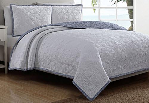 Coastal Living Shell Breeze Quilt Set King White/multi