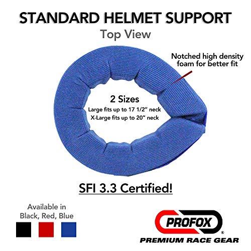 PROFOX-3105 Helmet Support - Standard (Large, Black)