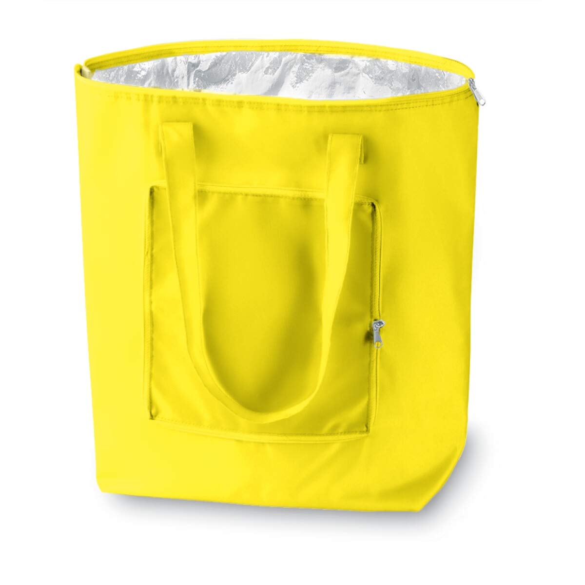 PromotionGift - Reusable Foldable Cooler, Shopping, Beach Bag Light and Durable, with Inner Aluminium Lining for Perfect Cooling Function - 25L (yellow)