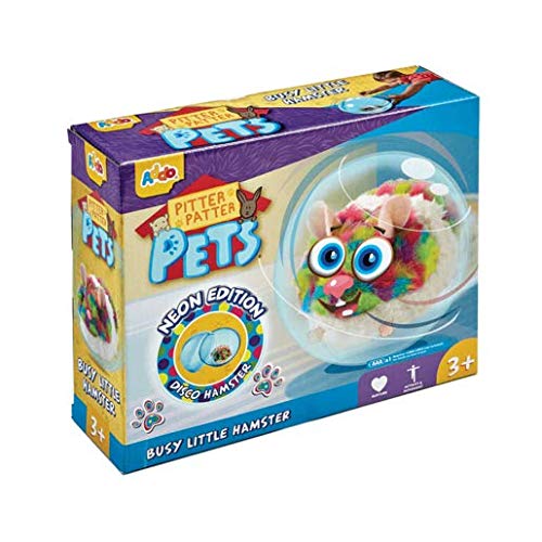 Addo Pitter Patter Pets Busy Little Hamster Neon Pink Toys Small Animals