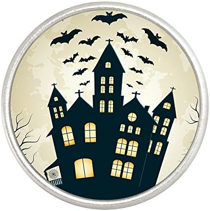 Haunted House Glass Nugz Snap - interchangeable snap jewelry from Nugz Jewelry