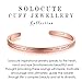 Solocute Cuff Bangle Bracelet Engraved If You Can Imagine It, You Can Achieve It. If You Can Dream It, You Can Become It Inspirational Jewelry (She is a Dreamer a Doer - RG)