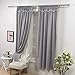 Colourful Snail Rod Pocket Window Elegance Curtains / Panels / Drapes / Treatments, Double Layer with Sheer Voile ( 1 Panel, 52 by 63 Inch, Grey )