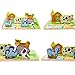 Lewo Chunky Wooden Puzzle for Toddlers Barnyard Farm Animals Jigsaws (7 pcs)
