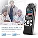 Voice Recorder - Noise Cancelling Audio Recorder - Packs 8GB Memory - Double Microphone for HD Sound Recording Metal Casing Dictaphone