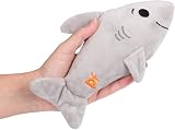 Petface Seriously Strong Rubberoid Shark Plush Dog Toy Built-In Squeaker Durable view 3