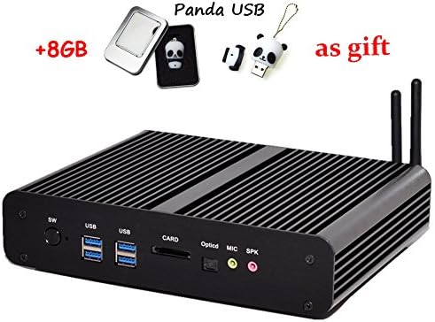 Fanless Powerful Business Mini PC Core i7 Desktop PC Computer with Intel Core i7 4500u 1.8Ghz Processor 300M Wifi 8GB RAM 128GB SSD