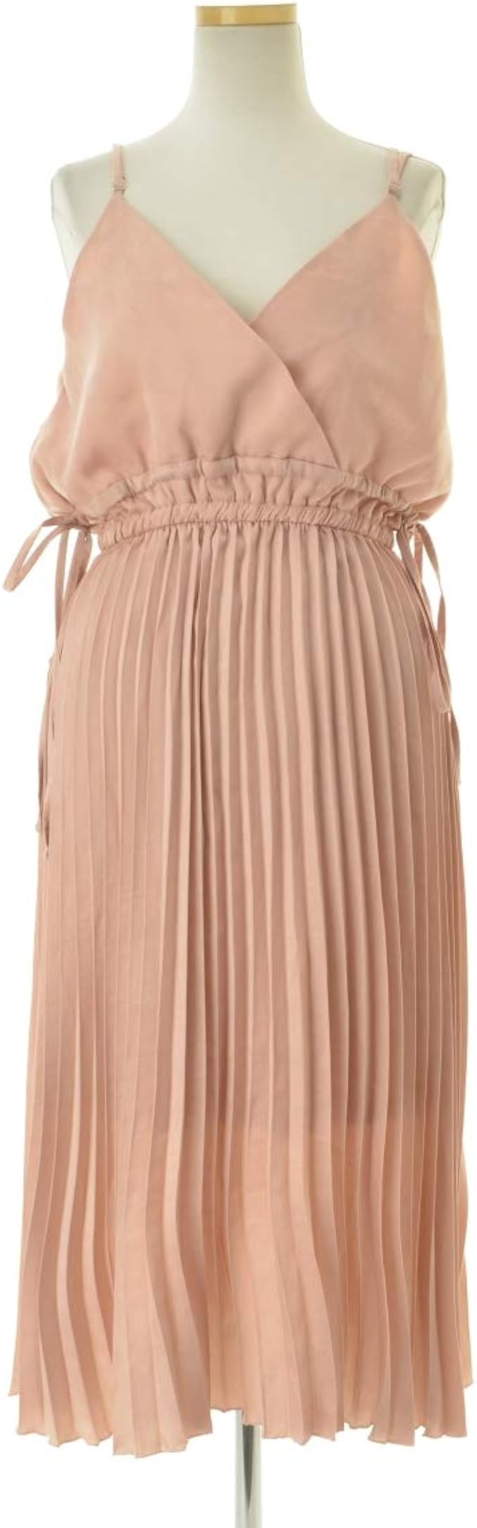 エムズエキサイト Ems Excite プリーツロング キャミソールワンピース ワンピース チュニック 通販 Amazon