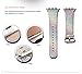 MIFFO Apple Watch Band Leather iWatch Strap Extreme Deluxe Shiny Bling Glitter Leather Bracelet Wristband for Apple Watch Series 1, Series 2, Series 3 Sport Edition (Rainbow-38mm)
