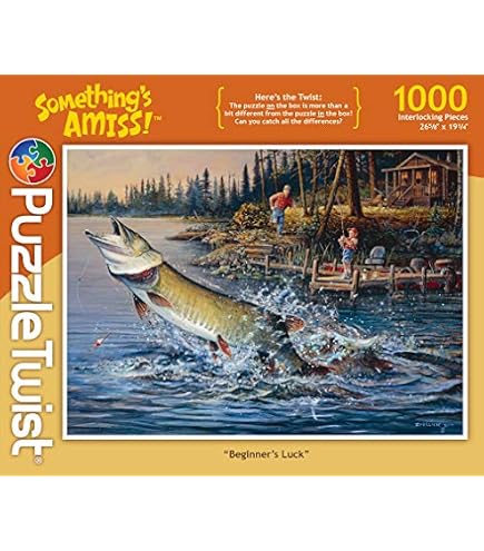 Amazon.com: PuzzleTwist 1000 Piece Jigsaw Puzzle - Fish Frenzy