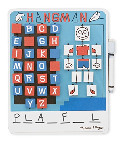 Melissa & Doug Flip to Win Travel Hangman Game - White Board, Dry-Erase Marker