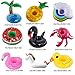 Erlsig Inflatable Drink Holders Summer Water Float Toy 9 Packs Drink Floats Flamingo Unicorn Duck Cup Holders Coasters Pool Party and Kids Bath Toys